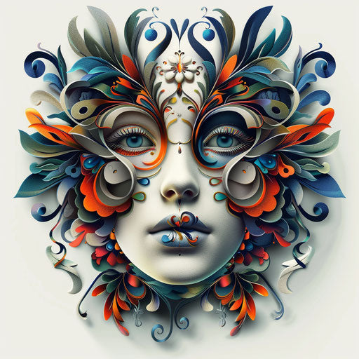 Realistic art clipart in photo style with flat white background