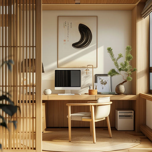 Balanced and Harmonious Home Office with Feng Shui