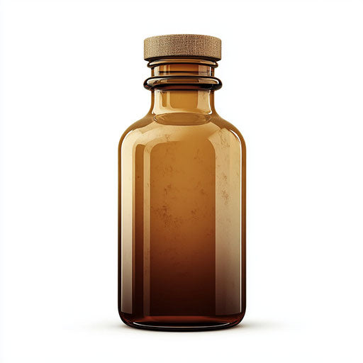 Realistic clipart illustration of a medicine bottle
