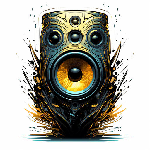 Illustration in Chiaroscuro Art style on white background