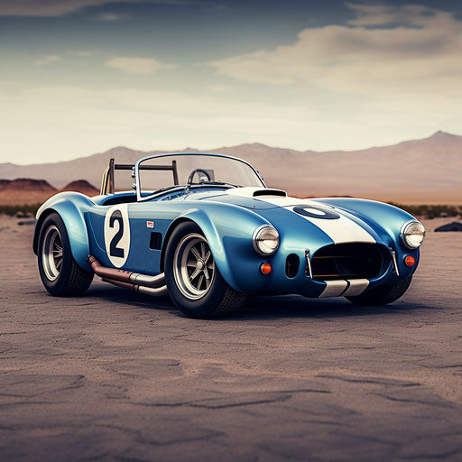 Shelby Cobra AC sports car race