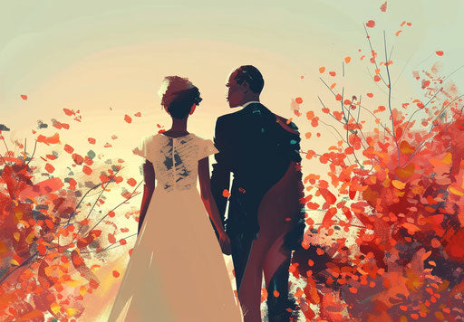 Wedding clip art of a man and a woman