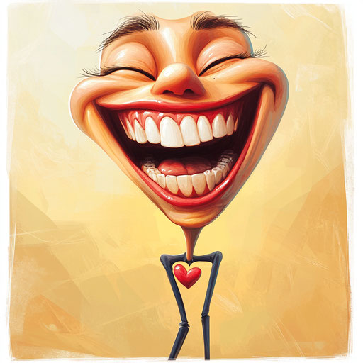 Humorous caricature of a love caricature clipart