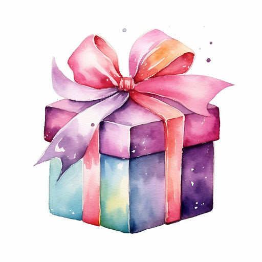 Watercolor Art style illustration on white background