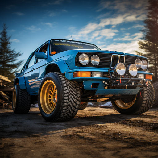 Classic BMW M3 with Bigfoot tires