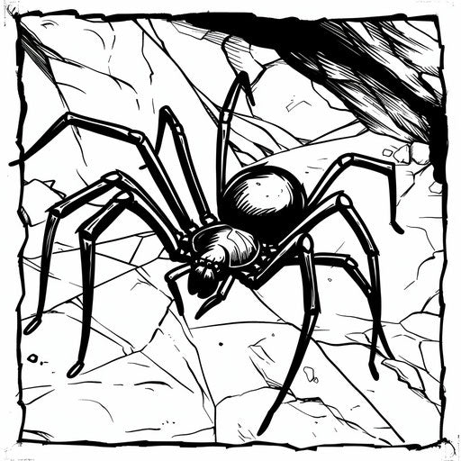 Relax with Black Widow Coloring Pages