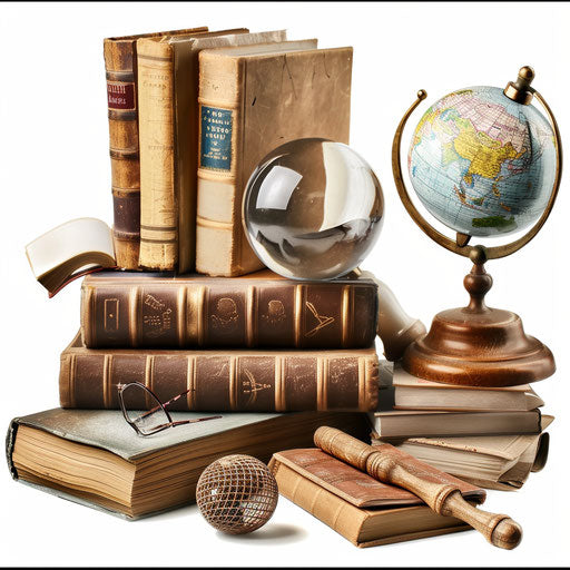 Photo-realistic style knowledge clipart on flat white background