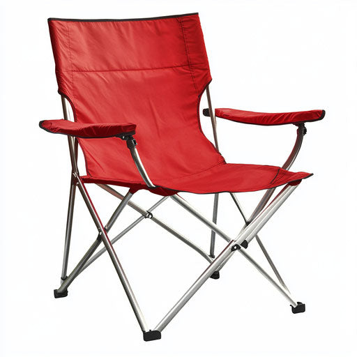 Realistic illustration of a camp chair, high resolution, isolated