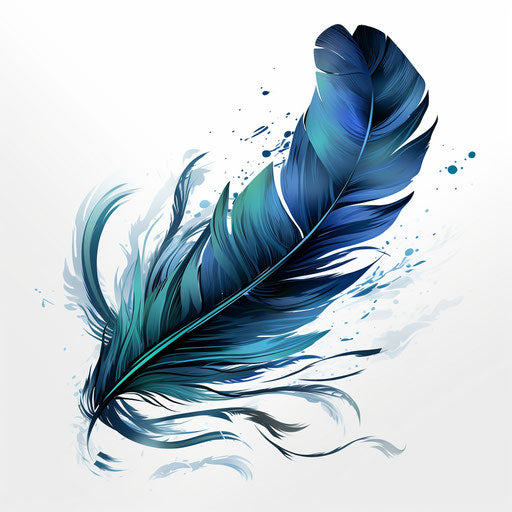 Blue feather hd wallpaper free download