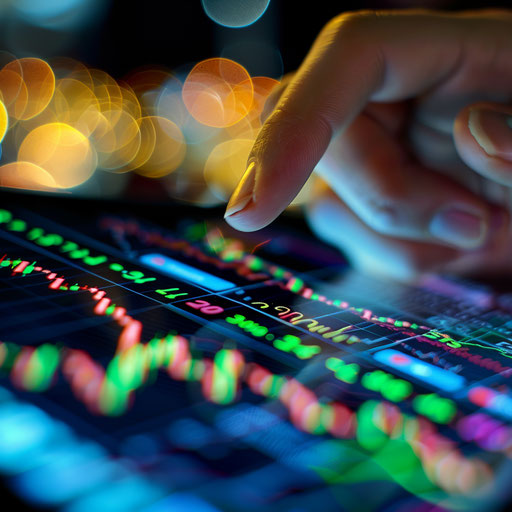 Analyzing financial market data on tablet
