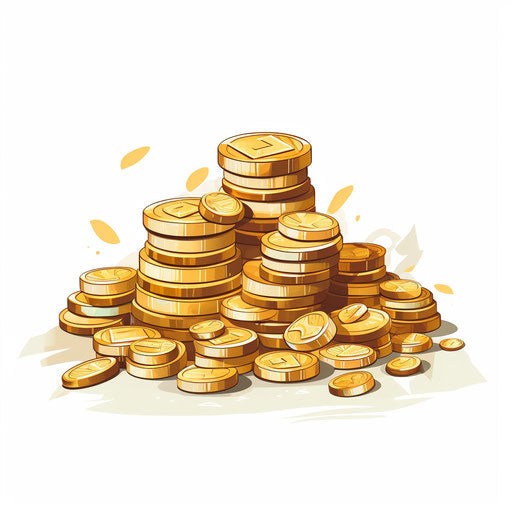 Money clipart in Minimalist style on white background