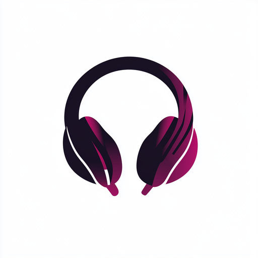 Inspiring DJ logo design with minimalist headphone shape