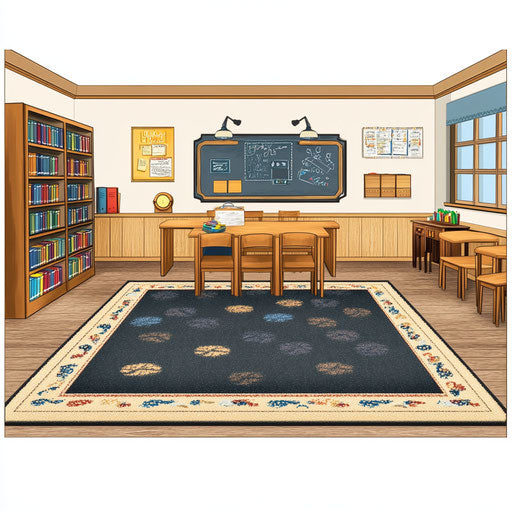 Classroom Rug clipart, high resolution, isolated