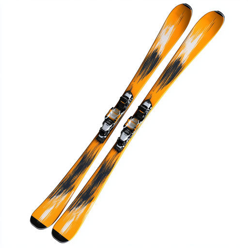 Realistic skis clipart, high resolution, isolated