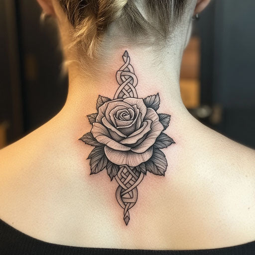 Rose Neck Tattoo Tattoo Vector Pack