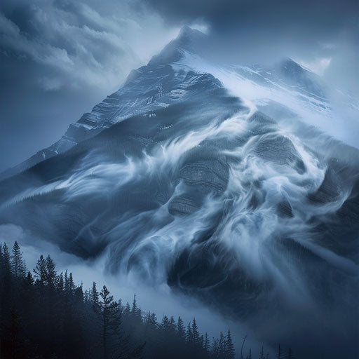 Mystical fog on the slopes of Mount Robson