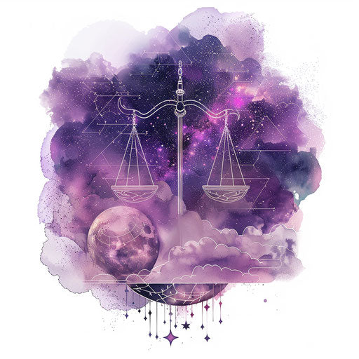 Tattoo sketch of the Libra constellation