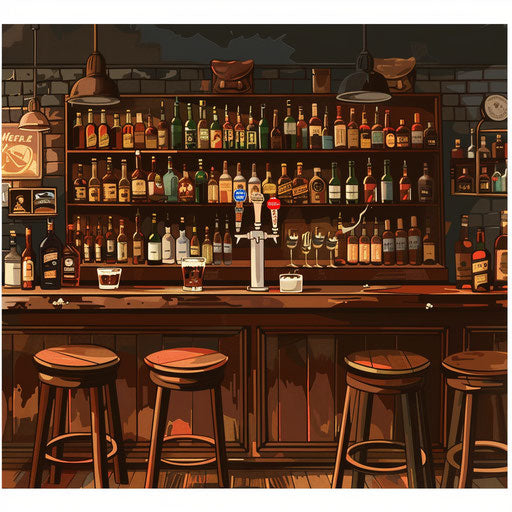 Photo realistic bar clipart on a flat white background