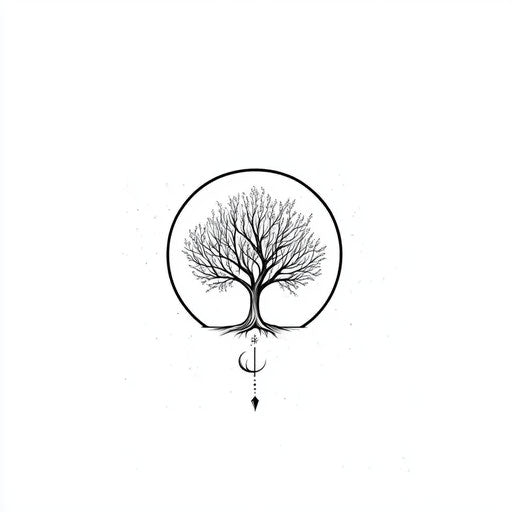 Small tattoo designs for men with tree of life symbol