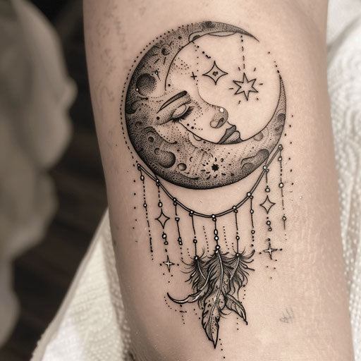 From moon to dreamcatcher: surrealistic tattoo art