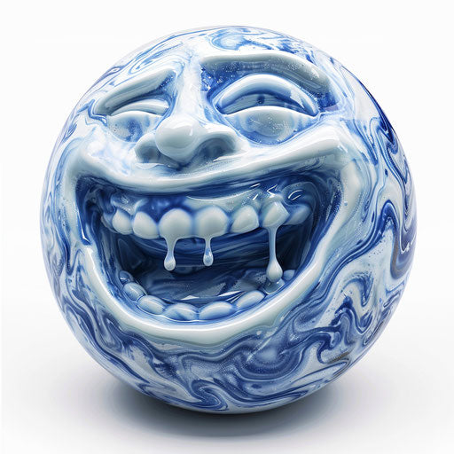 Emotion icon laughing with mouth full of tears