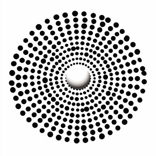 Dot clipart in Minimalist style, on a white background