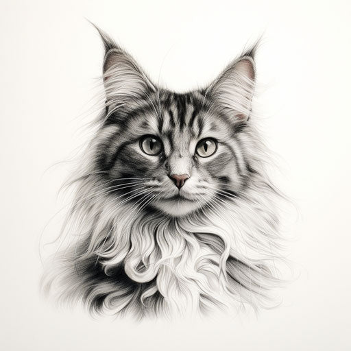 Manx cat illustration