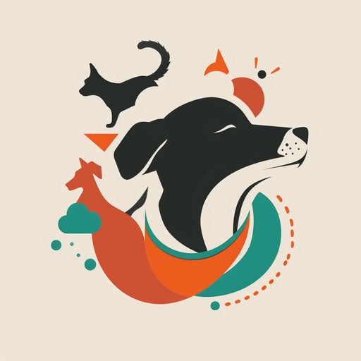 Animal-friendly logo for veterinary clinic or pet store