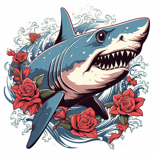 Shark tattoo design art