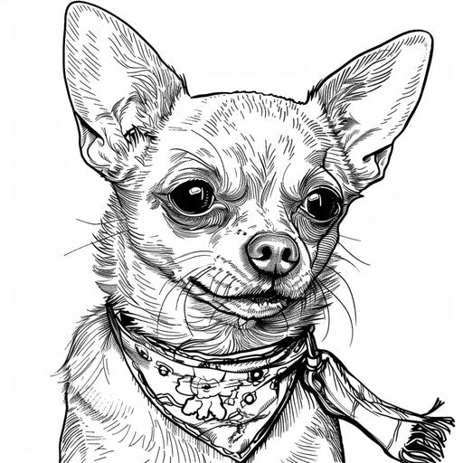 Chihuahua ready for adventure with bandana