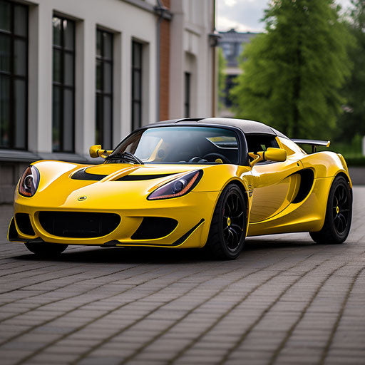 Bright yellow classic Lotus Elise