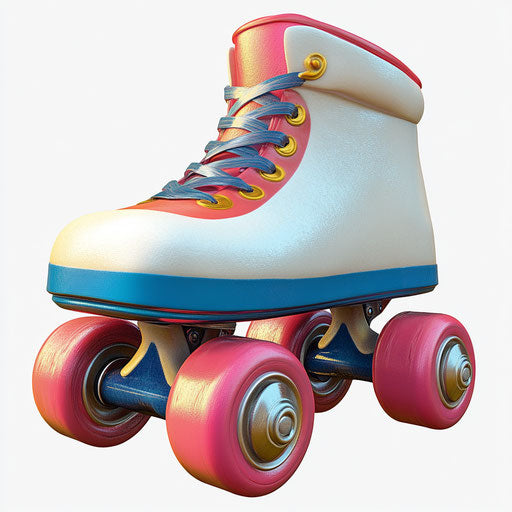 Realistic clipart of roller skates, high resolution, isolated
