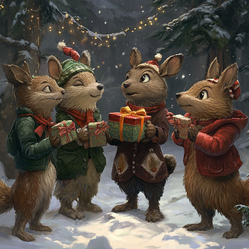 Woodland creatures exchange gifts, hilariously misunderstand