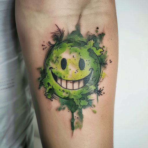 Radiant Smiley Face Tattoo Art Set