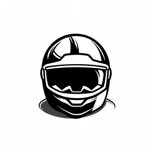 Helmet clipart in Minimalist style, on white background
