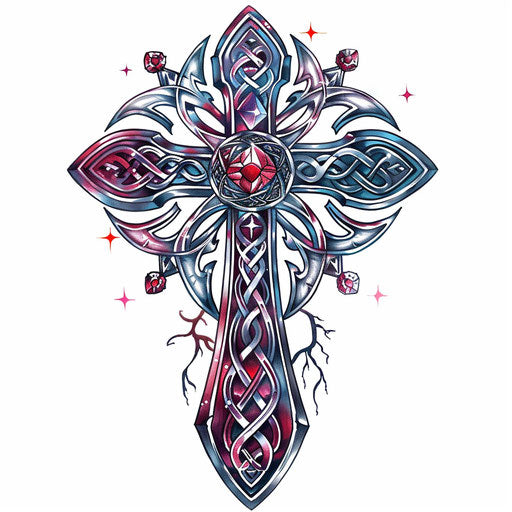 Versatile Celtic Cross Tattoo Sketches