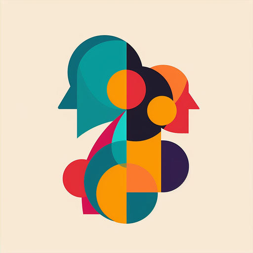 A vibrant and dynamic representation of a family