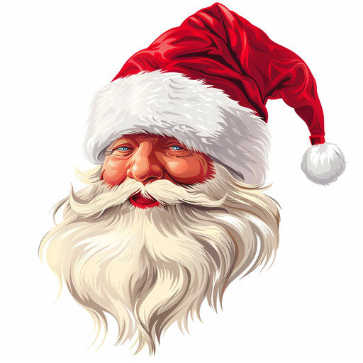 Realistic Christmas clipart on flat white background, high detail