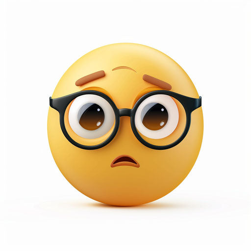 Thoughtful face with glasses