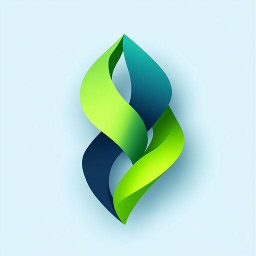 Professional banner with unique abstract pennant symbol