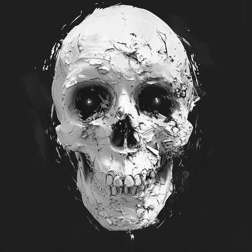 Zombie Halloween skull mask vector