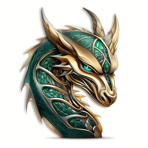 metal dragon icons png, graphic designs, intricate pencil work style, uhd image, celtic art, light yellow and dark emerald, graffiti calligraphy, cross-hatching, 3d