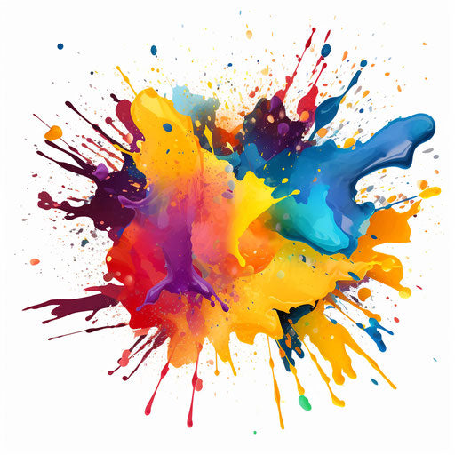 Paint splatter as an Oil painting