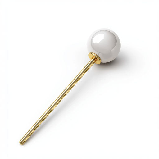 3D pin on flat white background, isolated clipart