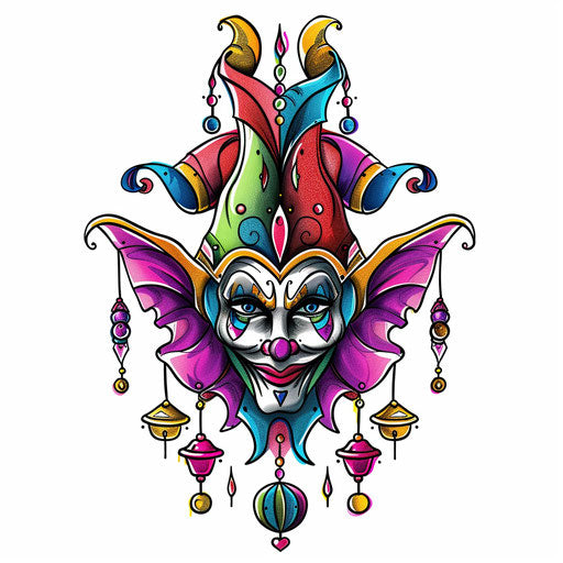 Colorful and playful jester's hat