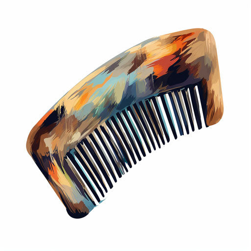 Comb clipart in the style of Oil painting