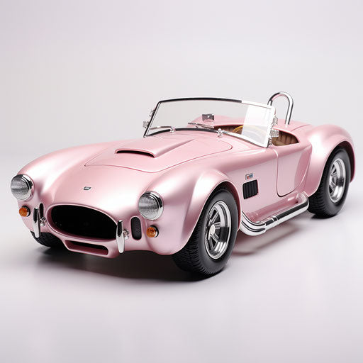 Light pink metallic AC Shelby Cobra car