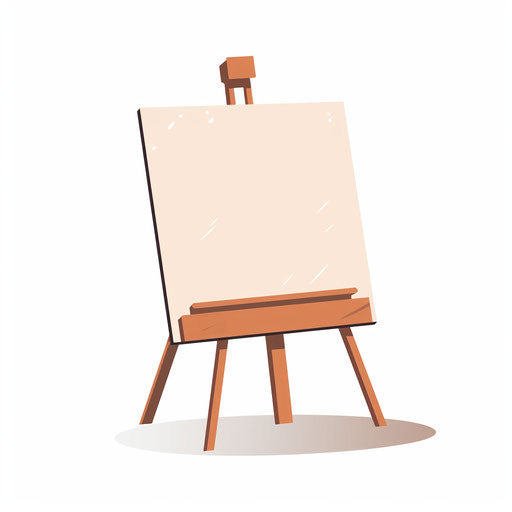 Minimalist board illustration on white background