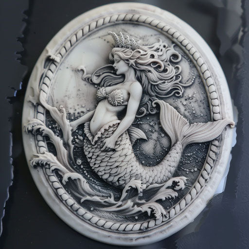 Mythical siren mermaid tattoo, capturing the allure and danger