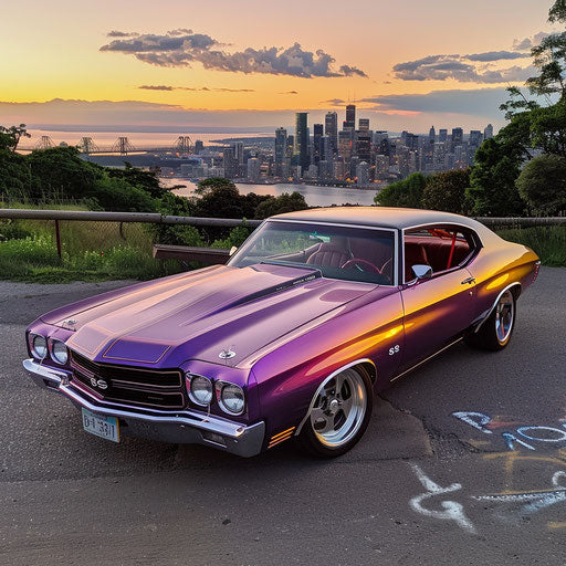 Sleek 1977 Chevelle with two-tone paint job